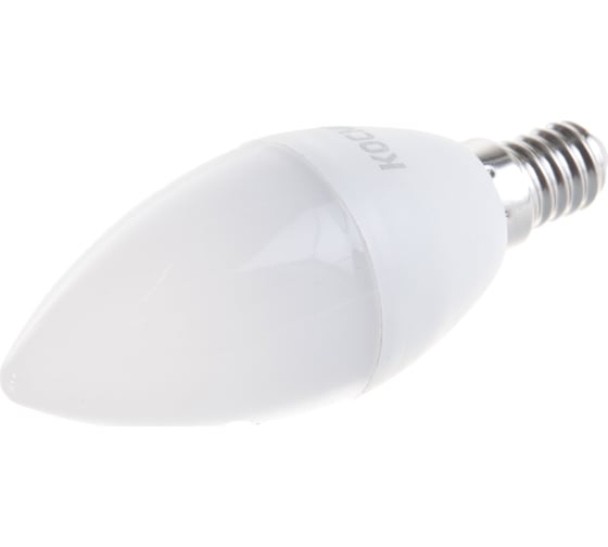 Светодиодная лампа КОСМОС LED 6.5Вт Свеча 220В E14 3000К 417235 LkecLED6.5wCNE1430