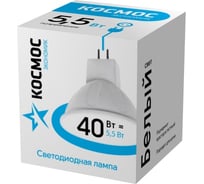 Светодиодная лампа LED JCDR 5.5Вт 220В GU5.3 4500К КОСМОС Экономик LkecLED5.5wJCDRC45 417234