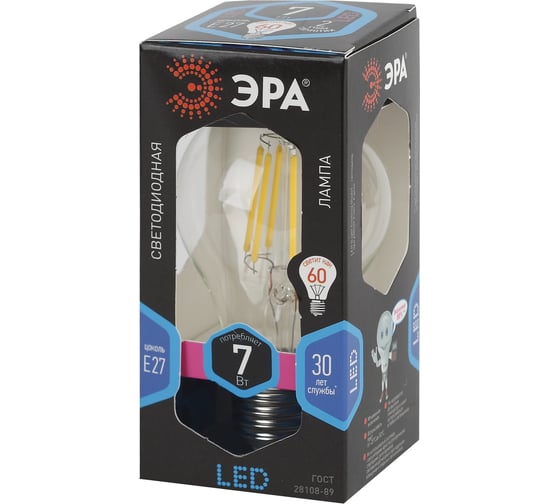 Светодиодная лампа ЭРА LED smd A60-7w-840-E27 Б0019052