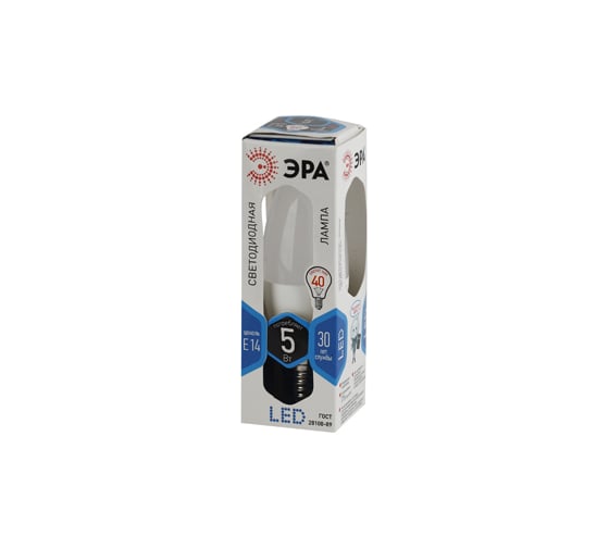 Светодиодная лампа ЭРА LED smd B35-5w-840-E14 Б0023242