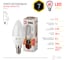 Светодиодная лампа ЭРА LED smd B35-7w-827-E14 Б0020538 2