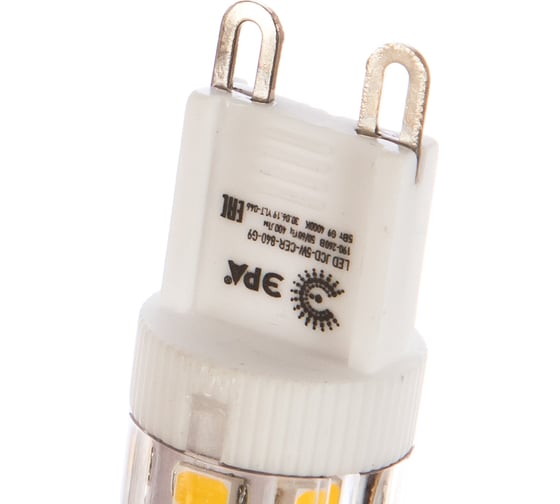 Светодиодная лампа ЭРА LED smd JCD-5w-220V-corn, ceramics-840-G9 Б0027864