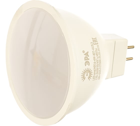Светодиодная лампа ЭРА LED smd MR16-6w-827-GU5 3 Б0020542