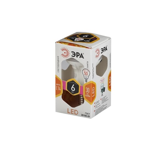 Светодиодная лампа ЭРА LED smd R50-6w-827-E14 Б0024350