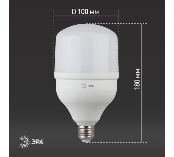 Светодиодная лампа ЭРА LED POWER T100-30W-2700-E27 E27 / Е27 30Вт колокол теплый белый свет Б0027002