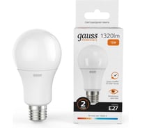 Лампа LED Gauss Elementary A60 15W E27 3000K 23215
