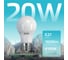 Светодиодная лампа Gauss Elementary A60 20W 1600lm 4100K E27 LED 1/10/50 23229 10
