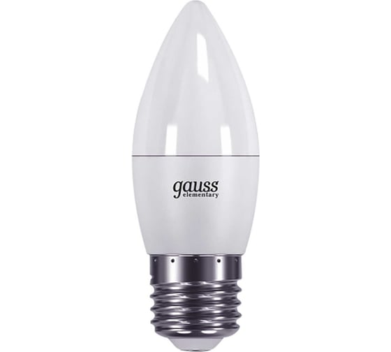 Лампа Gauss LED Elementary Candle 6W E27 2700K SQ 33216