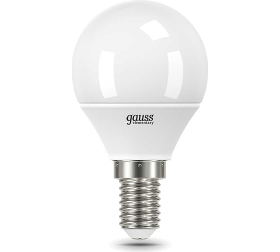 Лампа LED Globe 8W E14 4100K Gauss Elementary 53128