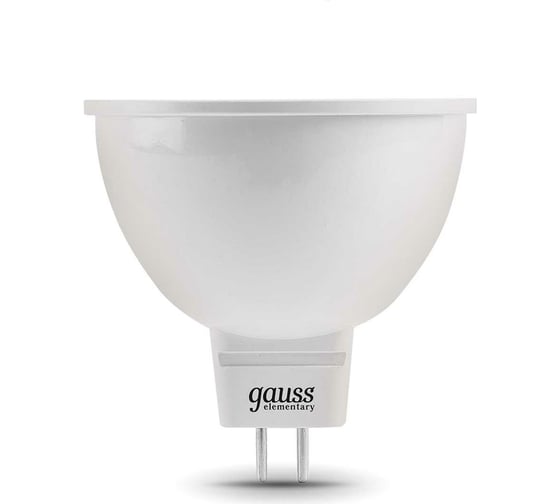 Светодиодная лампа Gauss Elementary MR16 5.5W 430lm 3000К GU5.3 LED 1/10/100 13516