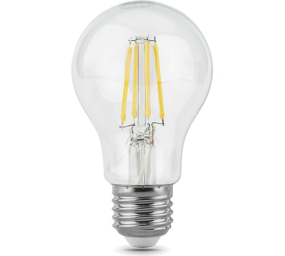 Лампа Gauss LED Filament A60 E27 6W 4100К SQ 102802206