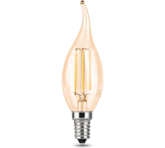 Лампа Gauss LED Filament Candle tailed E14 5W 4100K Golden SQ 104801805