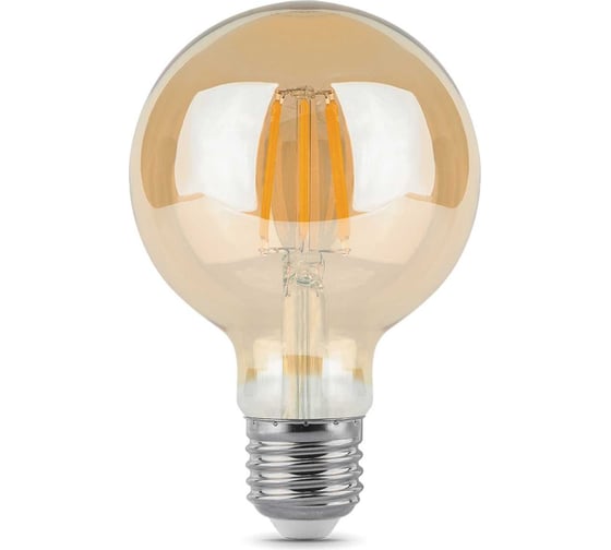Лампа Gauss LED Filament G95 E27 6W Golden 2400K SQ 105802006