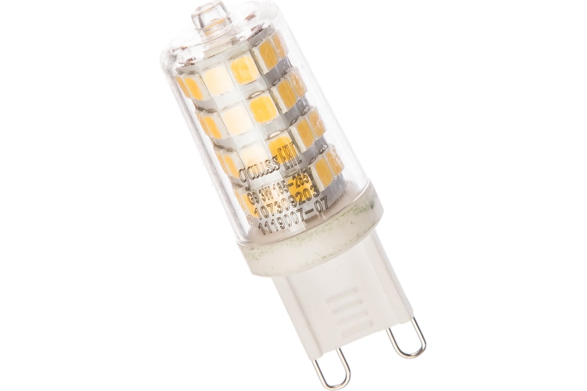 Светодиодная Лампа Gauss G9 AC185-265V 3W 300lm 4100K керамика ...
