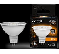 Лампа LED MR16 GU5.3 5W 12V 3000K Gauss 201505105