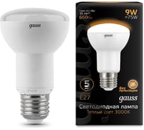 Лампа Gauss LED Reflector R63 E27 9W 2700K SQ 106002109