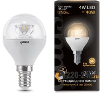 Лампа LED Globe E14 4W 2700K Gauss Crystal Clear 105201104