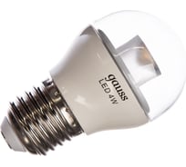 Лампа Gauss LED Globe Crystal Clear E27 4W 4100K 105202204