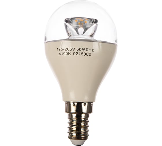 Лампа Gauss LED Globe Crystal Clear E14 6W 4100K диммируемая 105201206-D