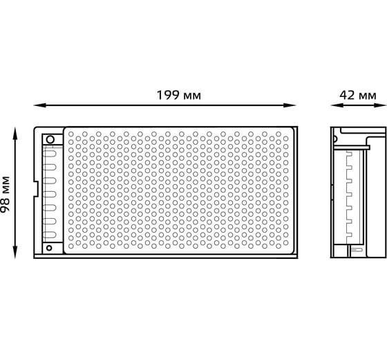 Блок питания LED STRIP PS 150W 12V Gauss 202003150