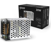 Блок питания для светодиодной ленты Gauss 30W 12V IP20 (драйвер) 202003030