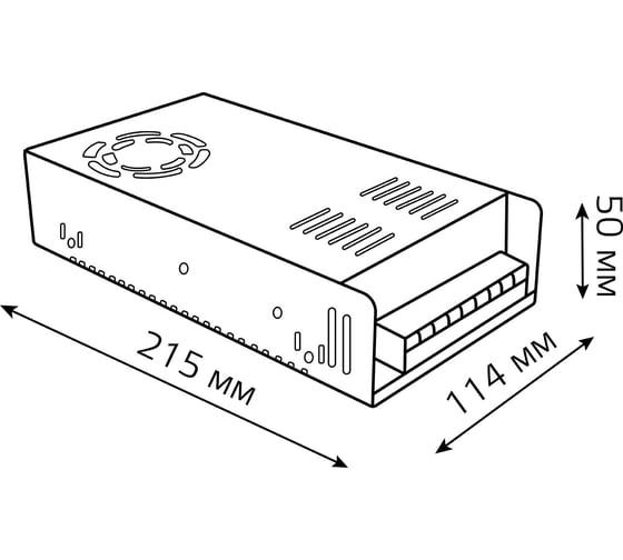 Блок питания LED STRIP PS 400W 12V Gauss 202003400
