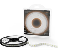 Лента Gauss LED 2835/120-SMD 9.6W 12V DC теплый белый блистер 5м SQ 312000110