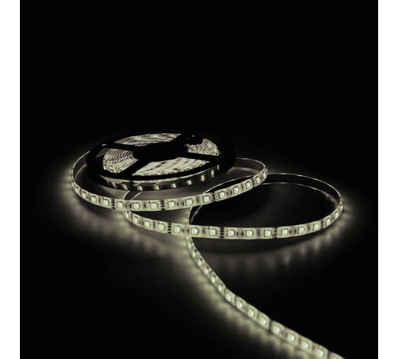 Лента Gauss LED 5050/60-SMD 14.4W 12V DC теплый белый IP66 блистер 5м SQ 311000114