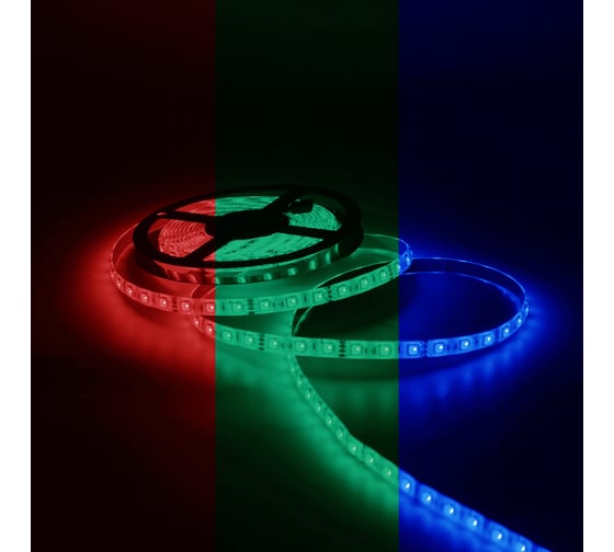 Лента Gauss LED 5050-SMD 7.2W 12V DC RGB блистер 5м SQ 312000407