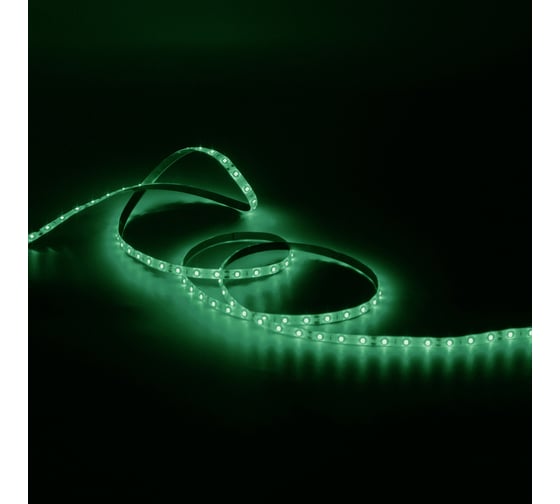 Лента Gauss LED 2835/60-SMD 4.8W 12V DC зеленый IP66 блистер 5м SQ 311000605