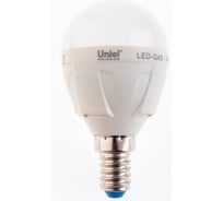 Светодиодная лампа Uniel LED-G45-7W/WW/E14/FR PLP01WH UL-00000773
