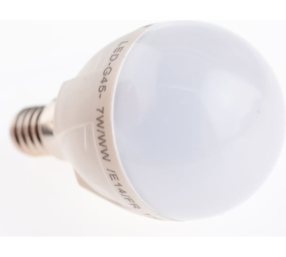Светодиодная лампа Uniel LED-G45-7W/WW/E14/FR PLP01WH UL-00000773