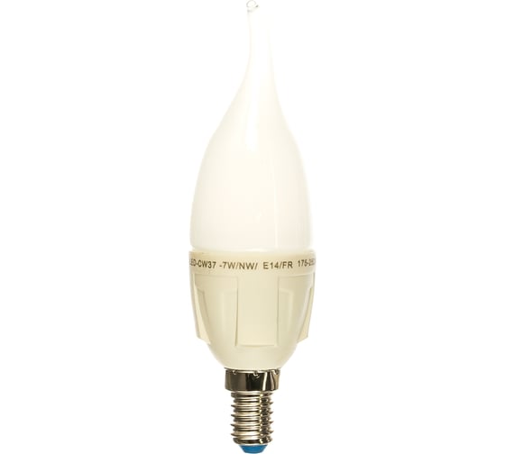 Светодиодная лампа Uniel LED-CW37-7W/NW/E14/FR PLP01WH UL-00000769