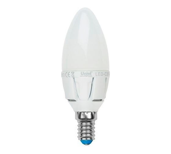 Светодиодная лампа Uniel LED-C37-7W/NW/E14/FR PLP01WH UL-00000767