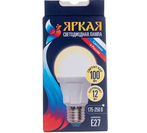 Светодиодная лампа Uniel LED-A60 12W/WW/E27/FR PLP01WH UL-00001526