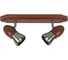 Спот POWERLIGHT OAK 2хЕ14x40W, бронза/дер 3005/2-1 1