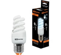 Энергосберегающая лампа TDM ELECTRIC КЛЛ-FSТ2-9 Вт-4000 К–Е27 КОМПАКТ (35x95 мм) SQ0323-0173