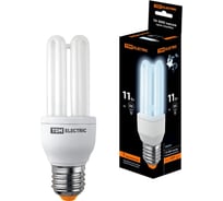 Энергосберегающая лампа TDM ELECTRIC КЛЛ-3U-11 Вт-4000 К–Е27 (41x116 мм) SQ0323-0041
