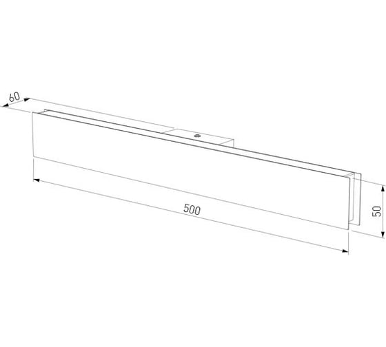 Настенный светодиодный светильник Elektrostandard line led mrl led 1127 черный a063013