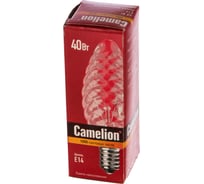 Лампа накаливания с прозрачной колбой, свеча витая 40/TC/CL/E14 Camelion MIC 11274
