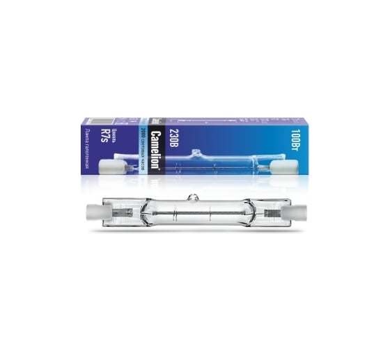 Линейная галогенная лампа J 100W L=78mm 220V 2000 часов Camelion 2932