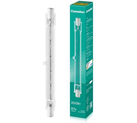 Линейная галогенная лампа J118 200W 220V 2000 часов Camelion 2935
