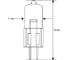 Галогенная лампа без рефлектора JD 35W g6,35 220V Camelion 5203 2