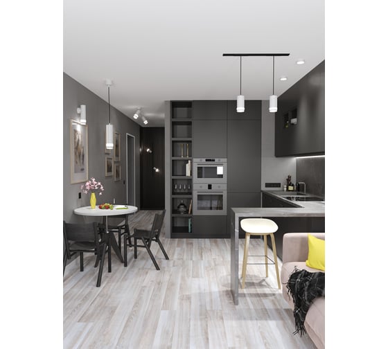 Накладной настенный светильник IEK Lighting 4008 под лампу gu10 белый LT-UBB0-4008-GU10-1-K01