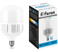 Светодиодная лампа 30W 230V E27 6400K Feron LB-65 25537