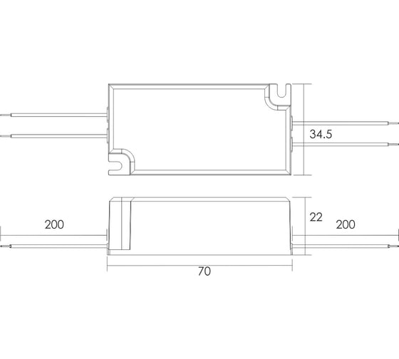 Блок питания AcTEC 5-15В, 10Вт, ip65, 0.7А, 70x34.5x22мм Q6-700mA-10W