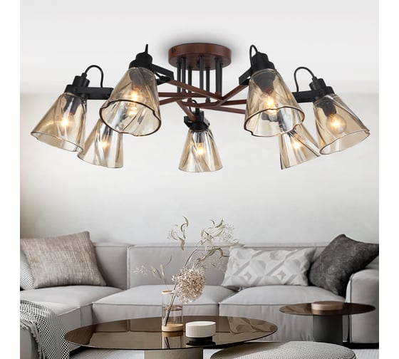Люстра Rivoli Clarissa 5098307 7хЕ14х40 Вт лофт кантри Б0055508