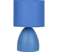 Настольная лампа Rivoli Nadine 7047503 1 Е14 40 Вт керамика синяя с абажуром Б0057258