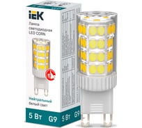 Светодиодная лампа IEK corn капсула 5вт 230в 4000к керамика g9 LLE-CORN-5-230-40-G9