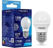 Светодиодная лампа TOKOV ELECTRIC 10вт g45 6500к е27 176-264в TKE-G45-E27-10-6.5K